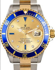 Rolex Submariner Champagne Diamond Serti Dial on Oyster 16613 with Box