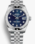 Rolex Datejust 31 Blue Diamond Dial on Jubilee 178344 Card 2016