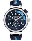 Louis Vuitton Tambour Street Diver Skyline Blue Dial on Strap QA121 Z Complete 2022