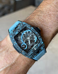 Hublot Shaped Spirit of Big Bang Tourbillon Carbon Sky Blue Dial on Rubber 645.QL.5117.RX Complete 2025