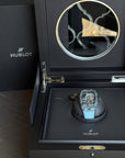 Hublot Shaped Spirit of Big Bang Tourbillon Carbon Sky Blue Dial on Rubber 645.QL.5117.RX Complete 2025