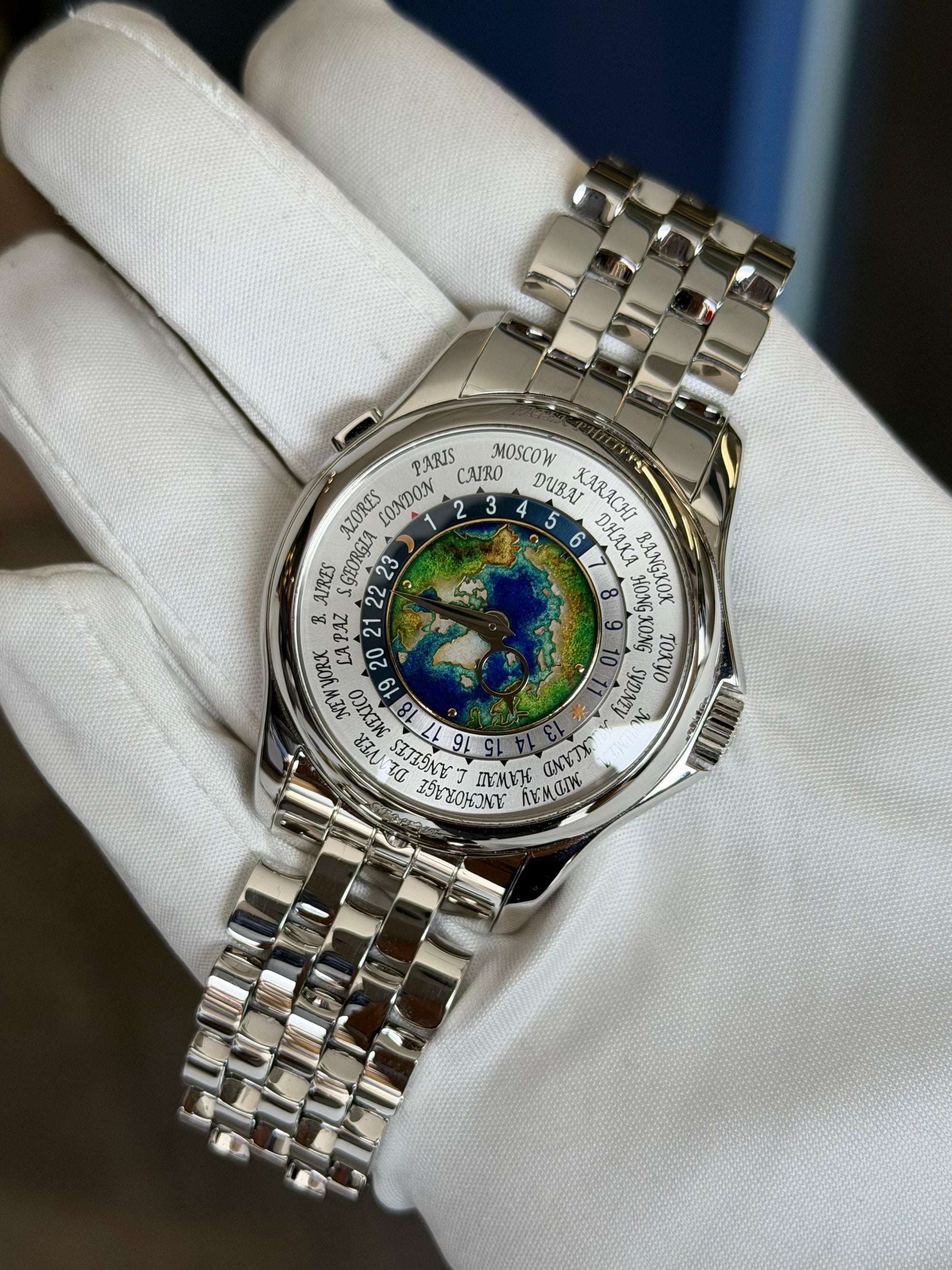 Patek Philippe Complications World Time Cloisonné World Map Dial on 5131/1P-001 Complete 2021