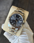 Rolex Datejust 41 Dark Rhodium Index Dial on Oyster 126334 Complete 2021