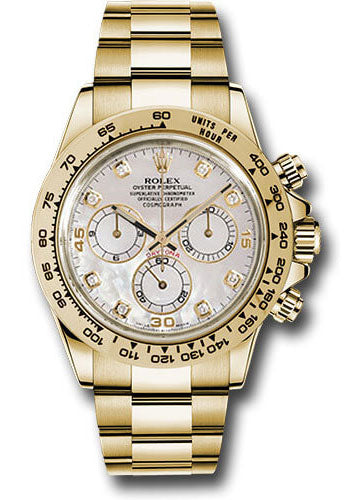 Rolex Daytona Mother-Of-Pearl Diamond Dial on Oyster 116508 Complete 2017