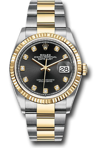 Rolex Datejust Black Diamond Dial on Oyster 126233 Complete 2018