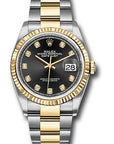 Rolex Datejust Black Diamond Dial on Oyster 126233 Complete 2018