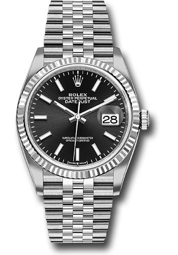 Rolex Datejust Black Index Dial on Jubilee 126234 Open Date