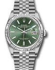 Rolex Datejust 36 Mint Green Index Dial on Jubilee 126234 Complete 2023
