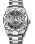 Rolex Datejust 36 Slate Roman Dial on Oyster 126234 Card 2021