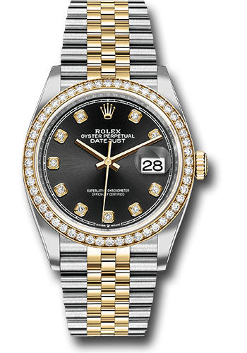 Rolex Datejust Black Diamond Dial on Jubilee 126283 Complete 2019