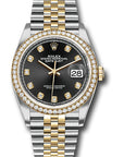 Rolex Datejust Black Diamond Dial on Jubilee 126283 Complete 2019