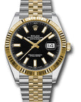 Rolex Datejust 41 Black Index Dial on Jubilee 126333 Complete 2023