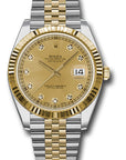 Rolex Datejust 41 Champagne Diamond Dial on Jubilee 126333 Complete 2017