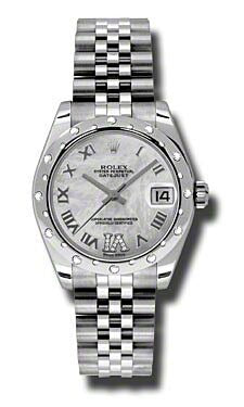 Rolex Datejust 31 Mother of Pearl Roman Diamond Dial on Jubilee 178344 Complete 2013