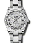Rolex Datejust 31 Mother of Pearl Roman Diamond Dial on Oyster 178344 Complete 2019