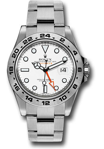 Rolex Explorer II White Dial on Oyster 216570 Complete 2021