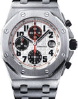 Audemars Piguet Royal Oak Offshore Chronograph Silver Dial on Bracelet 26170ST.OO.1000ST.01 Complete 2012