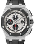 Audemars Piguet Royal Oak Offshore Chronograph Silver Dial on Rubber Strap 26400SO.OO.A002CA.01 Complete 2016