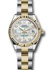 Rolex Datejust Lady White Mother-Of-Pearl Diamond Dial on Oyster 279173 Card 2019