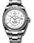 Rolex SkyDweller White Dial on Oyster 326934 Card 2019