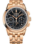 Patek Philippe Grand Complications Chronograph Perpetual Calendar Ebony Black Sunburst Dial on Bracelet 5270/1R-001 Complete 2019