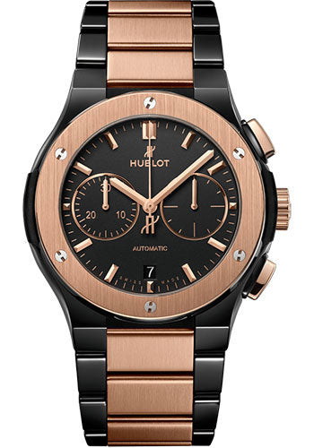 Hublot Classic Fusion Chronograph Black Dial on 18k King Gold/titanium Bracelet 540.CO.1180.CO Complete 2026
