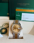 Rolex Datejust 36 Champagne Diamond Dial on Jubilee 126233 Card 2018