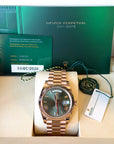 Rolex Day-Date 40 Olive Green Roman Dial on President 228235 Complete 2026