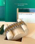 Rolex Datejust 36 Champagne Stick Dial on Jubilee 116233 Card Open Date