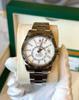 Rolex SkyDweller PVD White Dial on Oyster 326934 Card 2019
