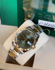 Rolex Datejust 36 Olive Green Roman Dial on Oyster 126233 Complete 2026