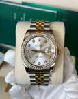 Rolex Datejust 36 Silver Diamond Dial on Jubilee 116243 Card 2014