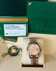 Rolex Datejust 31 Rose Diamond Dial on Jubilee 178341 Complete 2016