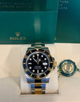 Rolex Submariner Black Dial on Oyster 116613LN Complete 2017