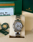 Rolex Datejust 31 Mother of Pearl Roman Diamond Dial on Oyster 178344 Complete 2019
