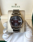 Rolex Datejust 36 Slate Roman Dial on Oyster 126234 Card 2021