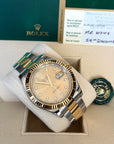 Rolex Datejust II Champagne Diamond Dial on Oyster 116333 Card 2010