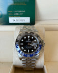 Rolex GMT-Master II Batgirl Black Dial on Jubilee 126710BLNR Card 2023