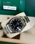 Rolex Datejust 41 Black Diamond Dial on Oyster 126334 Complete 2023