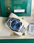 Rolex Datejust 41 Blue Roman Dial on Oyster 126300 Complete 2026