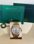 Rolex Yacht Master Mother Of Pearl Dial on Oyster 16623 Service Papers