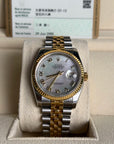 Rolex Datejust 36 Mother of Pearl Roman Dial on Jubilee 116233 Card 2008