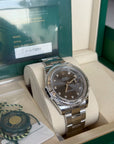 Rolex Datejust 41 Dark Rhodium Diamond Dial on Oyster 126334 Complete 2026