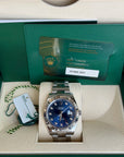 Rolex Datejust 41 Blue Diamond Dial on Oyster 126334 Complete 2024