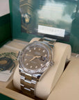 Rolex Datejust 41 Dark Rhodium Diamond Dial on Oyster 126334 Complete 2026