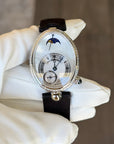 Breguet Reine de Naples 8908 MOP Dial on Leather Satin Strap 8908BB52864D00D with Box