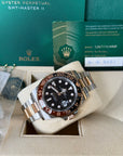 Rolex GMT-Master II "Root Beer" Black Dial on Oyster 126711CHNR Card 2021