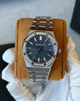 Audemars Piguet Royal Oak Blue Dial on Bracelet 77351ST.ZZ.1261ST.01 Card 2022