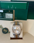 Rolex Datejust 36 Silver Diamond Dial on Jubilee 116243 Card 2014