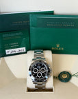 Rolex Daytona Black Dial on Oyster 116500LN Card 2023